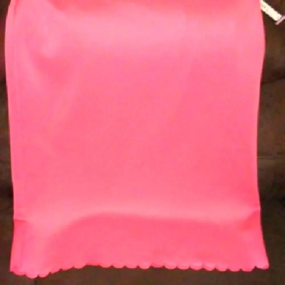 Womens Scallop Pink Hem Plus Size Skirt Size 20W